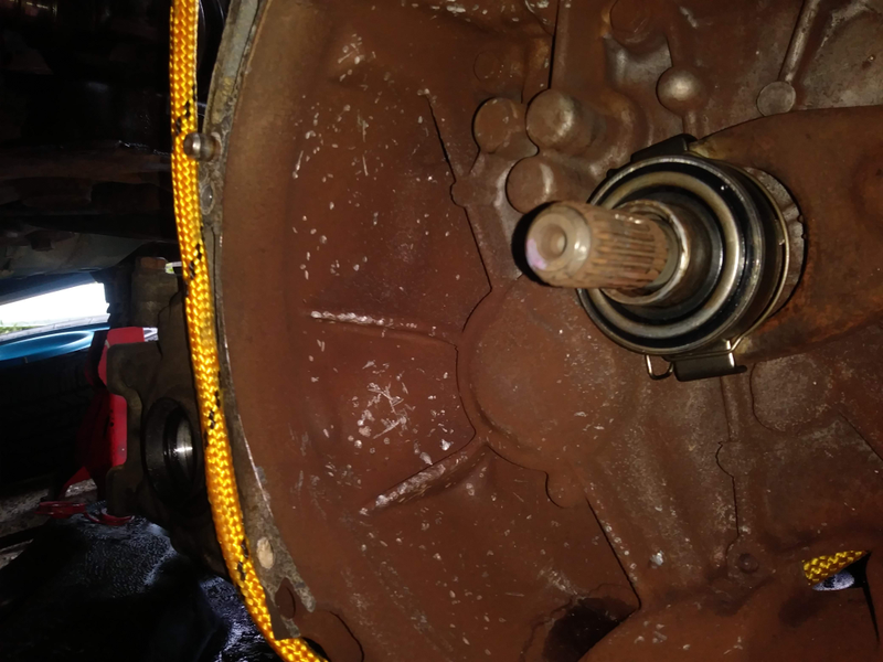 New throwout bearing already installed in this pic.